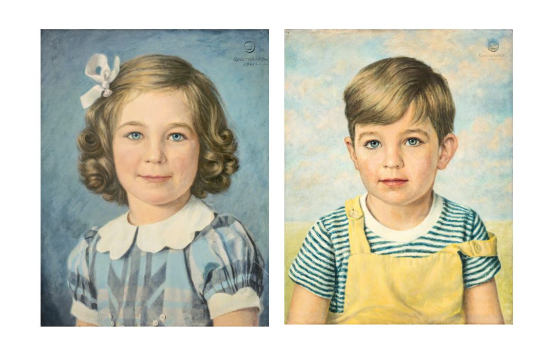 Portraits of Susan Mott and Stewart Mott
