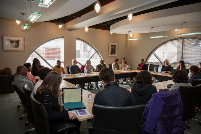 Ruth Mott Foundation board meeting in office