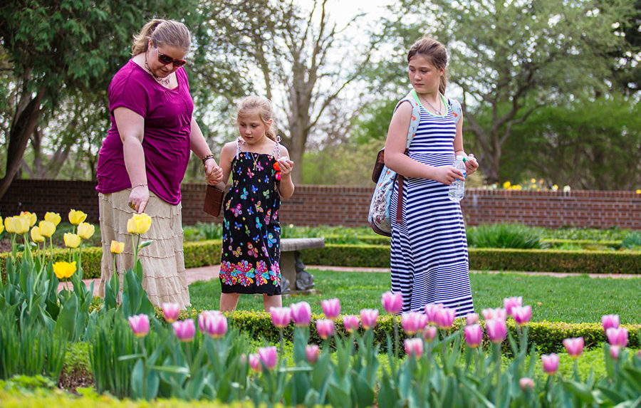 Group goes on a self tour of the gardens.