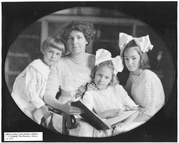 Ethel Mott and her children