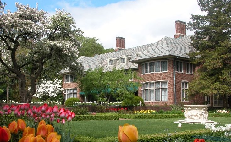 Back of the main house at Applewood, taken from the perennial garden