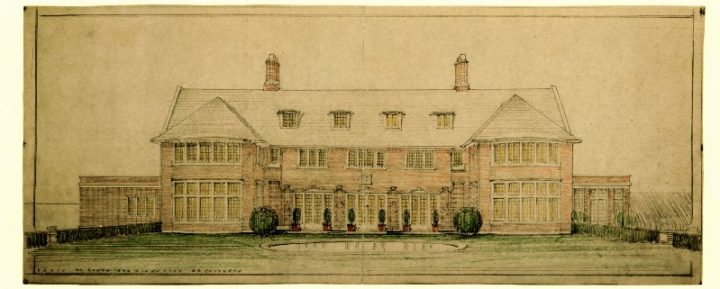 Historical rendering of Applewood house