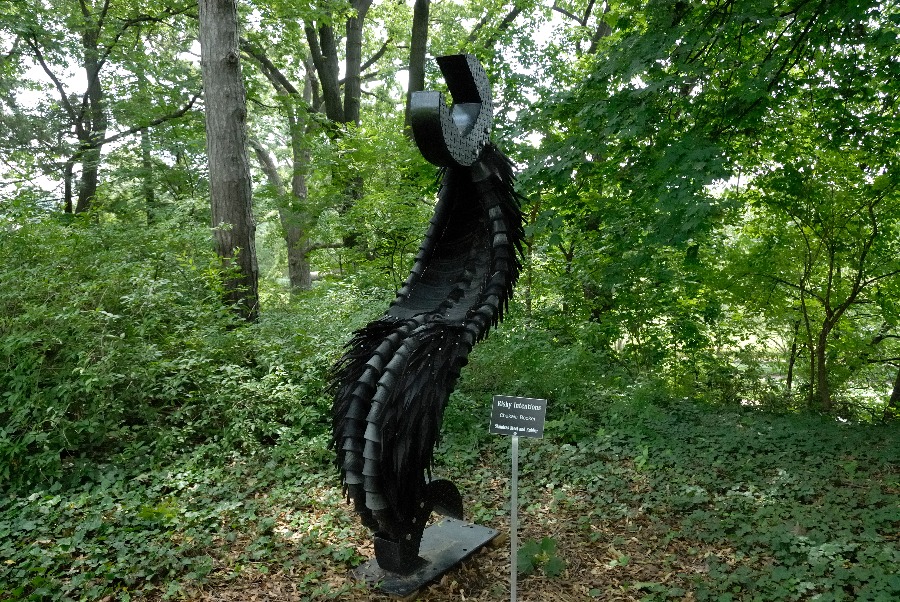 The sculpture Risky Intentions is pictured at Applewood
